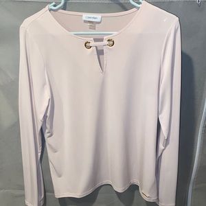 Pink Calvin Klein Women’s Silk Blouse - Size Medium, like new!